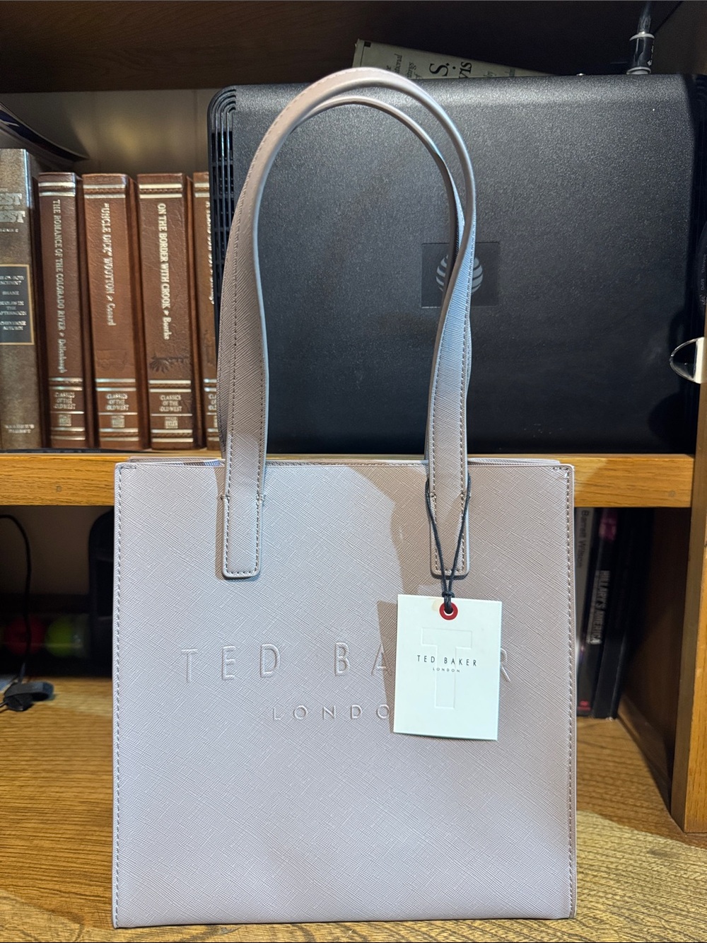 Ted Baker Pale Pink Structured Leather Tote